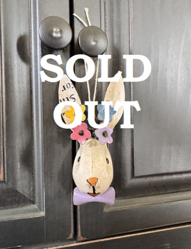 RABBIT HEAD ORNAMENT *NEW*